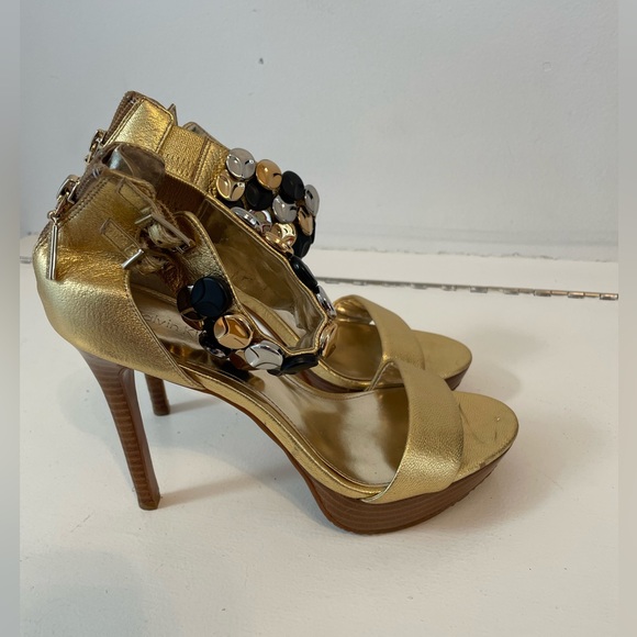 Calvin Klein leather Studded High Heels Sandals - Picture 2 of 11